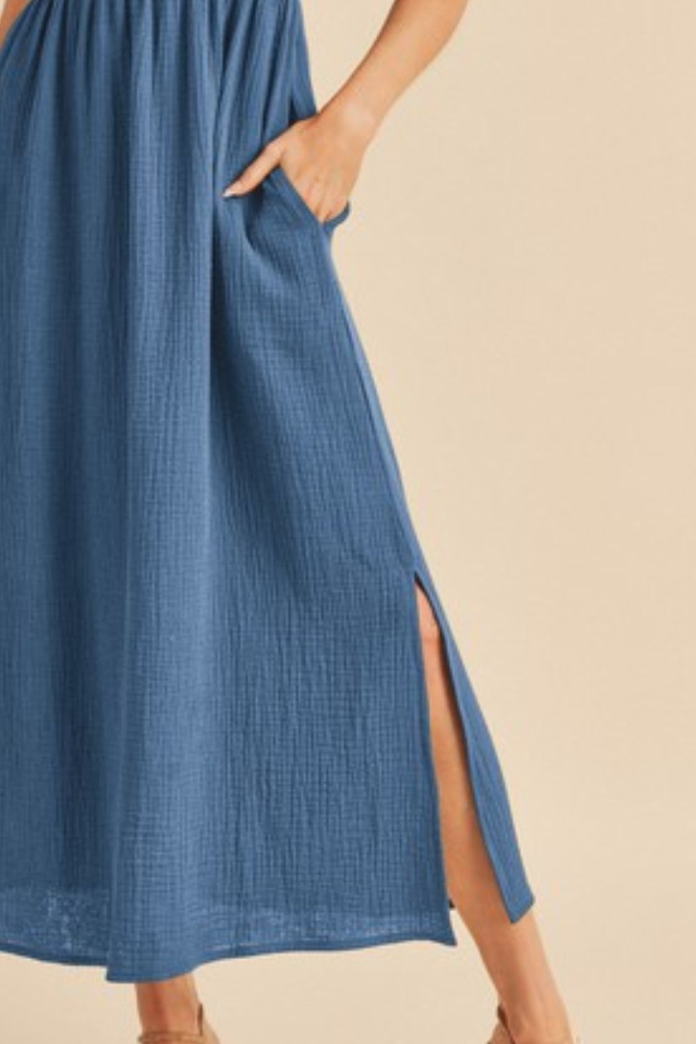 New Summer Side Slit Round Neck Sleeveless Tank Dress For Women Casual, Comfortable & Effortlessly Stylish for Warm Weather
