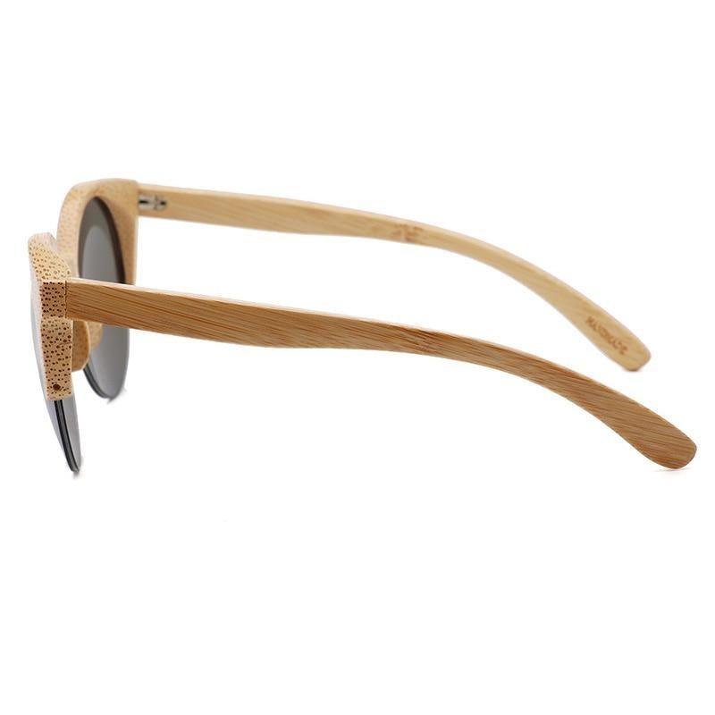 Elegant Wooden Design Classic Sunglasses Design Stylish Popular Wooden Sunglasses For Men & Women Round Bamboo Glasses Mirror Sun Glasses Retro Glasses