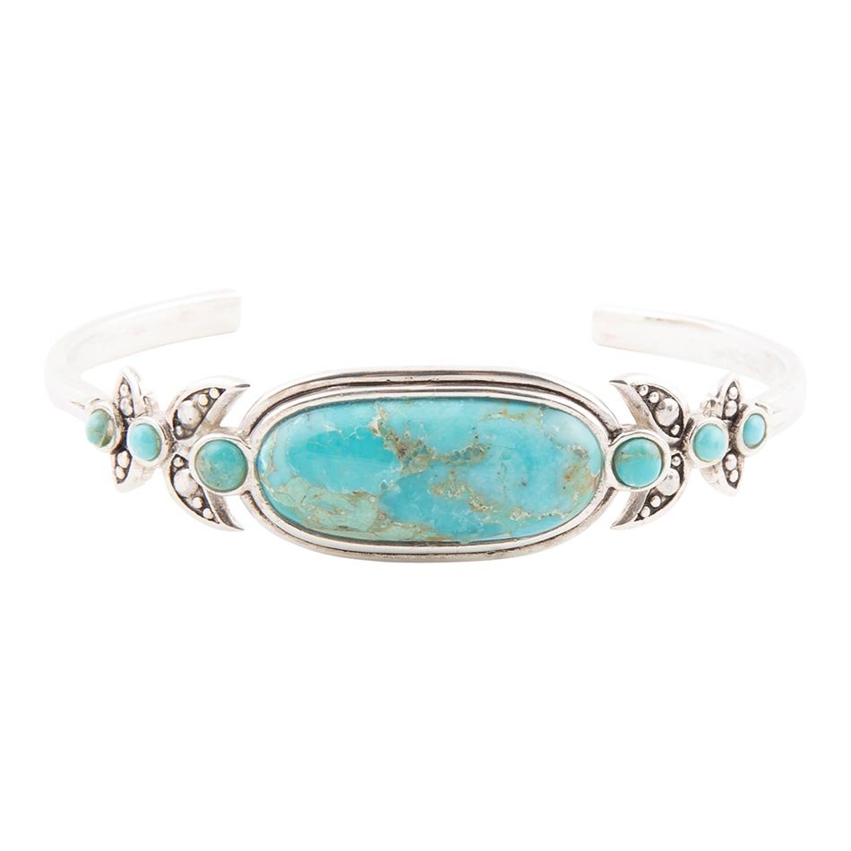 Emile Armspange aus Sterlingsilber mit blauem Türkis