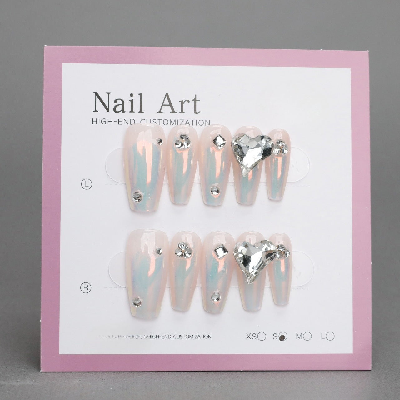 Classic White Acrylic Nails with Designs