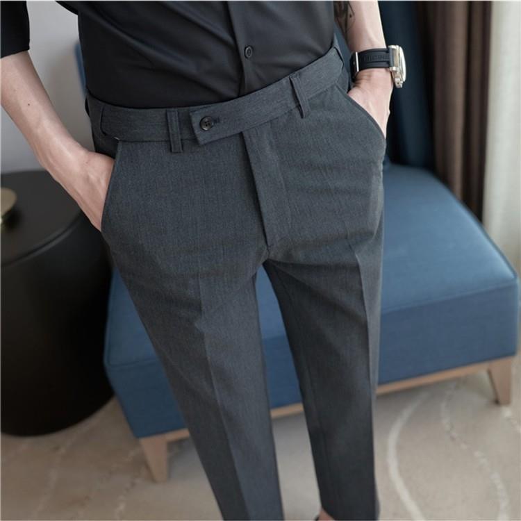 SpringSummer New Arrival Light-Luxury, Wrinkle-Resistant, Stretch-Waist Casual Suit Trousers For Men