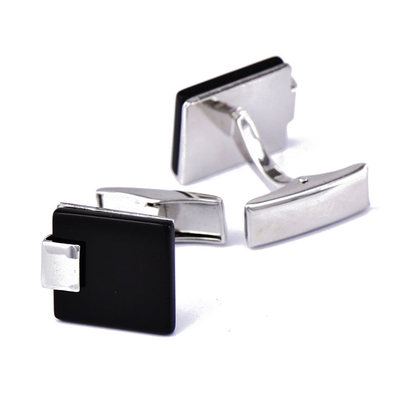 Business Black Agate Cufflinks