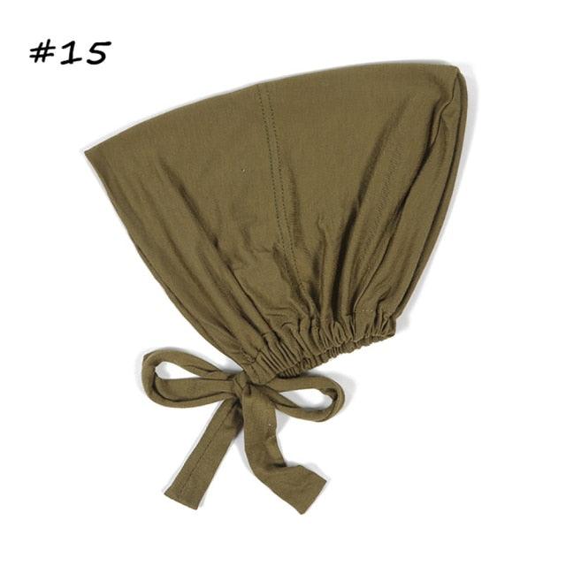 Fashion Modal Under Scarf Hijab Turban Cap Cotton With Band Adjustable Inner Hijab cap Muslim Turban Hijab Cap For Women
