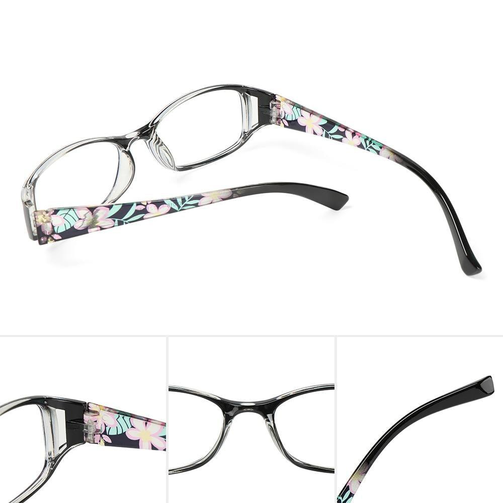 Fashion Print Reading Glasses Women Men Anti Blue Light Glasses Computer Goggles Eye Protection For Men And Women Portable High-definition Lens Retro Magnifier Eyewear Diopter +1.0~+4.0