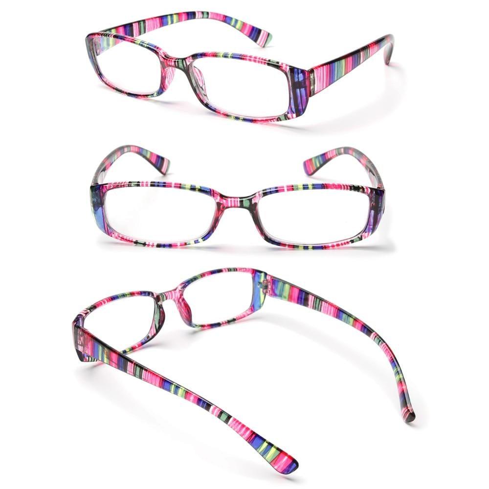 Fashion Print Reading Glasses Women Men Anti Blue Light Glasses Computer Goggles Eye Protection For Men And Women Portable High-definition Lens Retro Magnifier Eyewear Diopter +1.0~+4.0