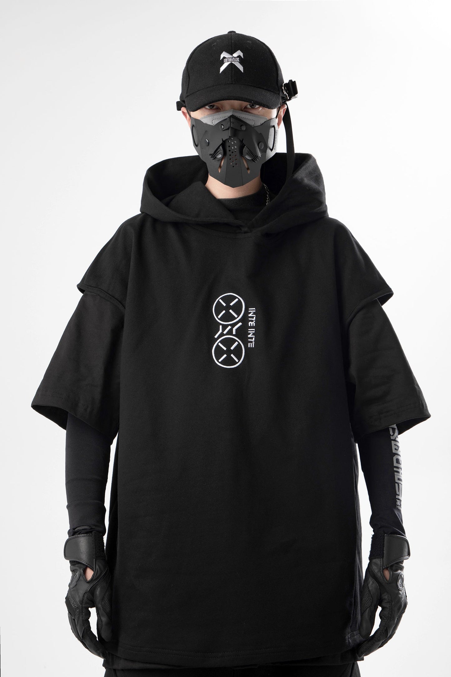 JX "All Business" Kurzarm-Hoodie