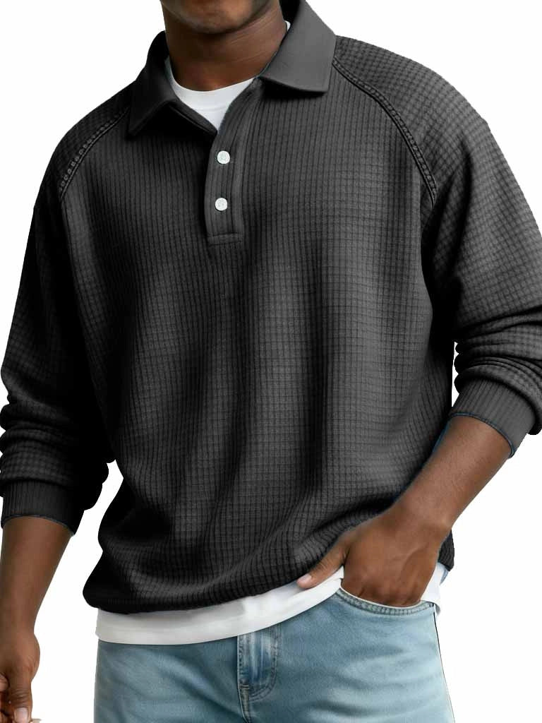 Mens Casual Stylish Long-sleeve Top