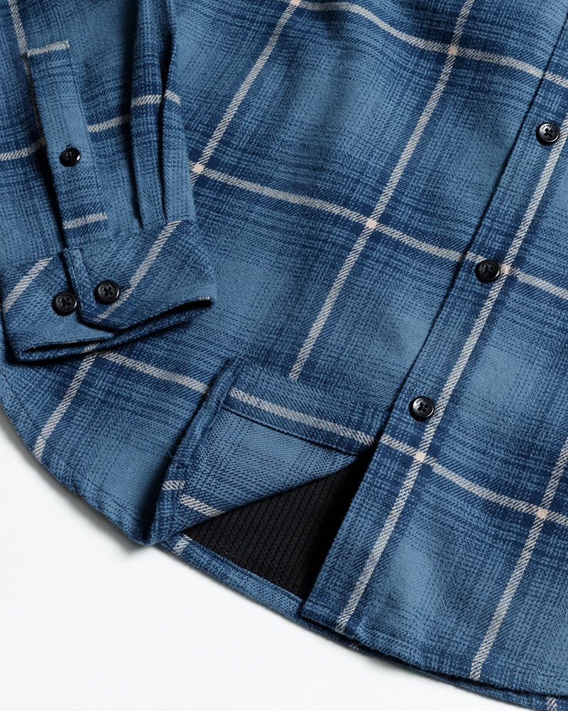 Destroyer Flannel - Pale Blue - ThisandThatShoppe