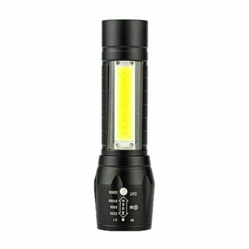 Flashlights Rechargeable USB Portable Super Bright Waterproof Zoomable Portable LED Focus Flashlight Mini Torch Tactical Flash Light Torch Light Camping Hiking