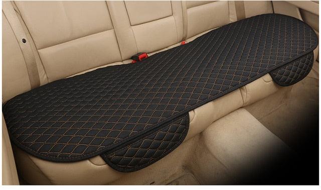 Flax Car Seat Cover Front Rear Linen Fabric Cushion Breathable Protector Mat Pad Universal Auto Interior Styling Truck Car Seat Cushion Breathable Comfort Universal for Most Vehicles Automotive Interior Seat Protector Without Binding Pad Linen Mat Car In