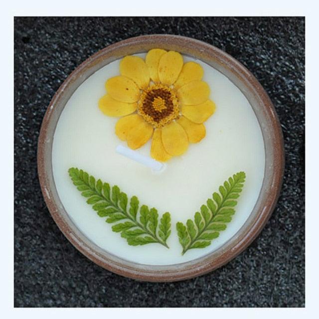 Flower Aromatherapy Candle Soy Wax Home Decorative Scented Candles Portable Travel Jar Aromatherapy Candles Set Used for Stress Relief in Bath Yoga Sleep Ideal for Thanksgiving Christmas Birthday Wedding Party Home Decoration Aroma Candles