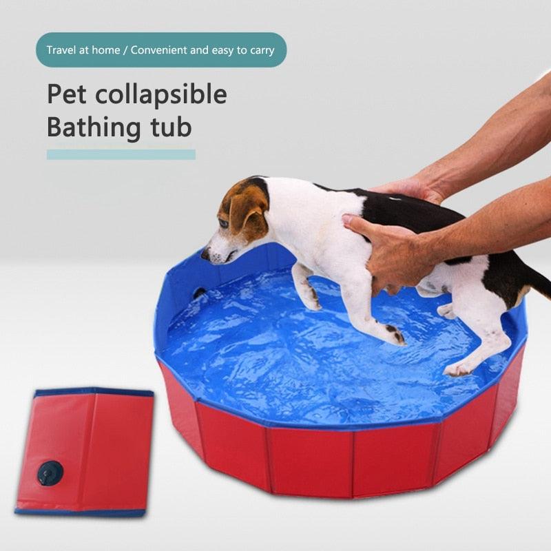Foldable Pet Bath Pool for Small to Large Sized Dogs Outdoor PVC Swimming Pool Bathing Tub Pool for Dogs Cats and Kids Water Pond Pool for Dogs Cats and Kids in Summer