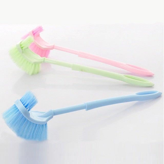 Handheld Toilet Cleaning Brush Household Toilet Cleaning Toilet Stain Powerful Stain Removal Brush Bathroom Accessories Cleaning Tools For Bathroom Shower Sliding Door Tracks Kitchen Edge Corner Window Cleaning Brush
