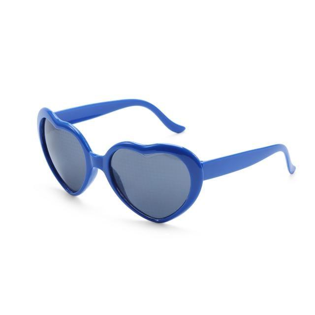 Heart Effect Diffraction Glasses That Turn Lights into Hearts Shaped Love Effects Glasses Watch The Lights Change to Heart Shape At Night Diffraction Glasses For Unisex Sunglasses