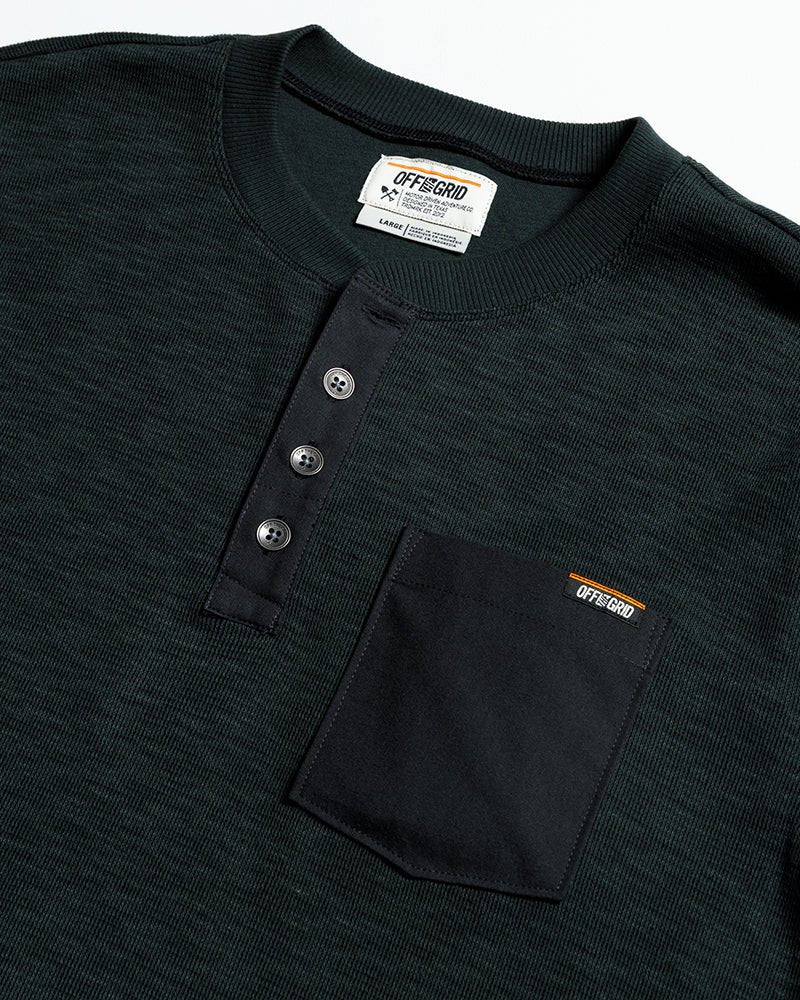 Draper Henley - Vintage Black - ThisandThatShoppe