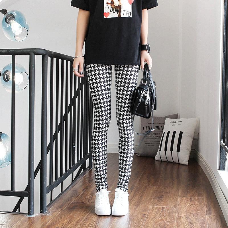 High Waist Leggings Pants Fitness Women Fashion Printing Leggings Women Fitness Yoga Pants High Waist Push Up Sportswear Elastic Trousers Gym Running Workout Pants Push Up Running Elastic Stripe Dot Bottom Leggings