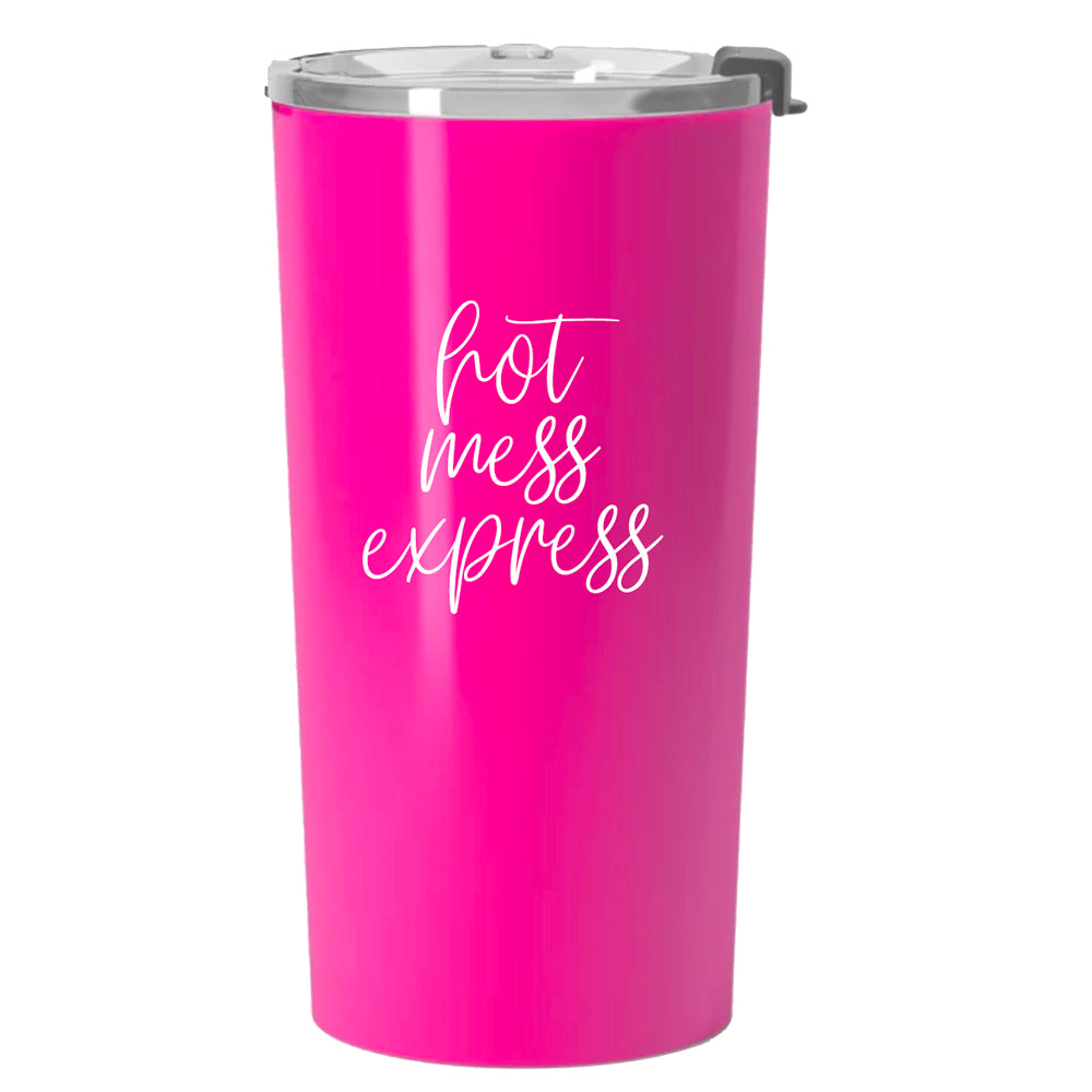 Heißes Chaos Pink 18oz Edelstahl-Reisebecher Vakuumisolierte Kaffeetasse