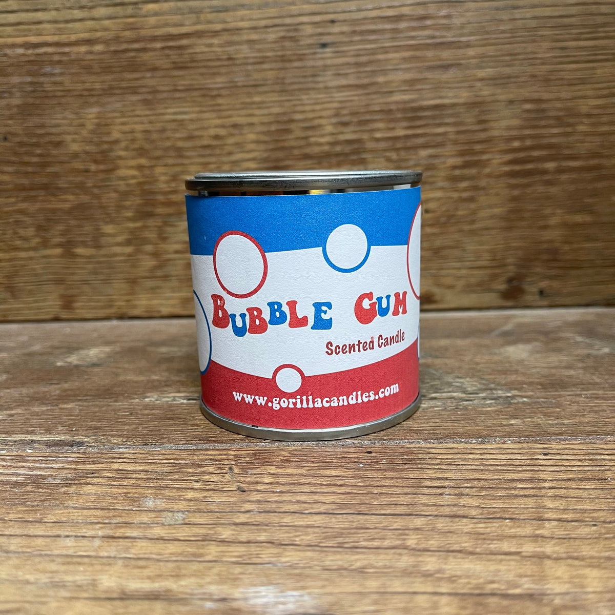 Retro-Kerze mit Kaugummi-Duft Bazooka Bubble Gum 8 Oz Sojawachs-Farbkanne mit Deckel