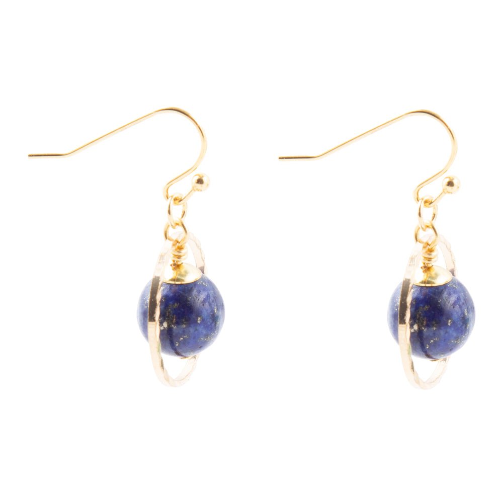 Boucles d'oreilles Lapis "In The Loop"