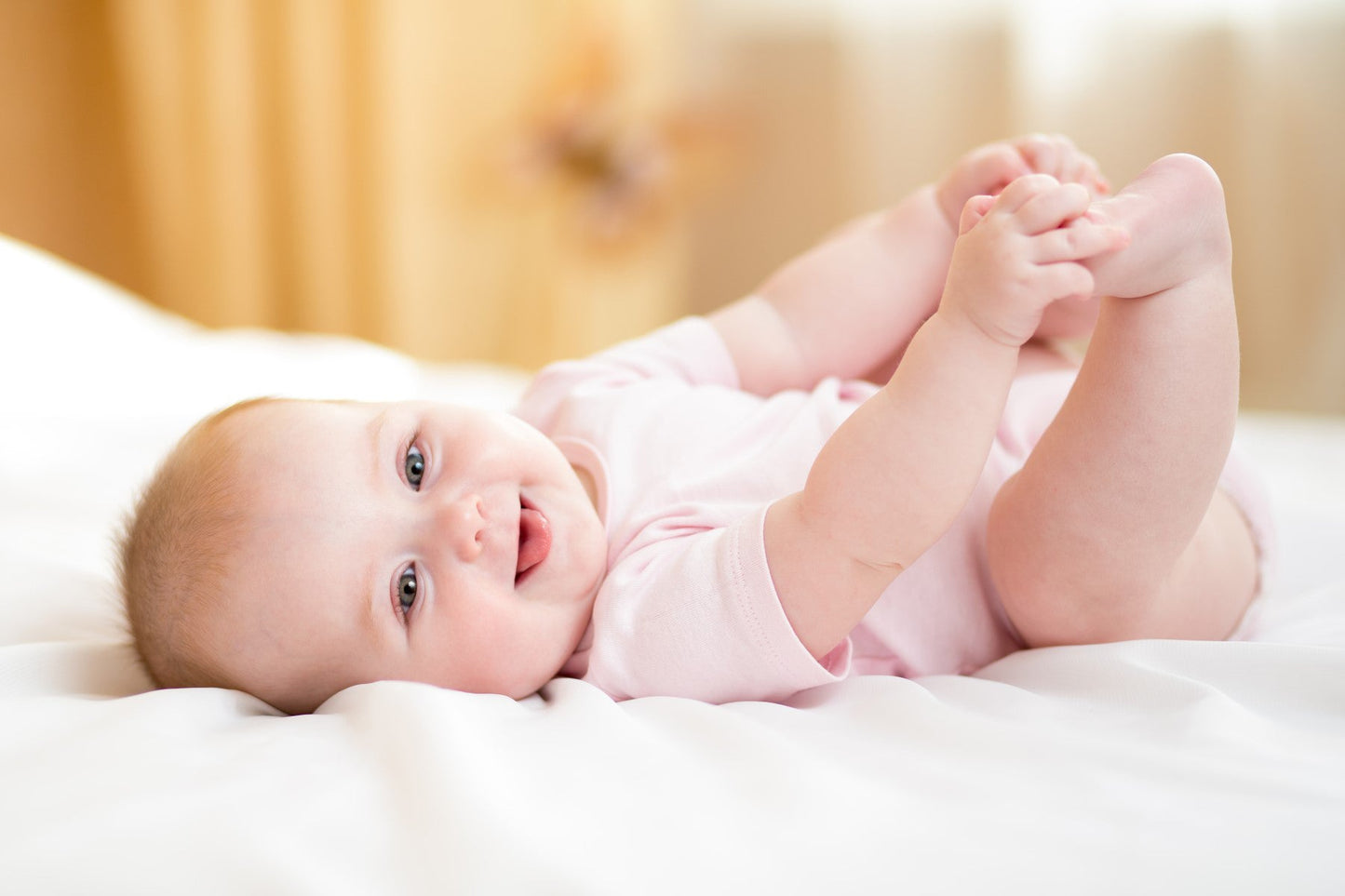 Mitaines Bébé en Coton Doux Lot de 4 Rose Jaune Nouveau-né