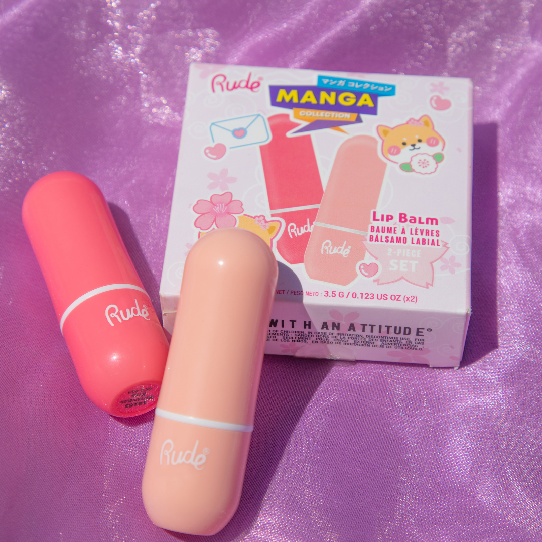 Duo de baumes à lèvres RUDE Manga Collection - Duo Watermelon Kiss / Peach Kiss