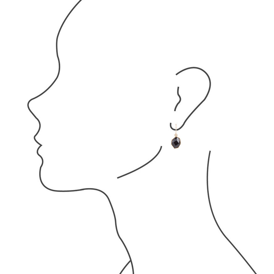 Boucles d'oreilles Lucky 7 - Onyx
