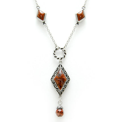 Collier Pendentif Pierre Précieuse Lucky Spin Argent Sterling Boho