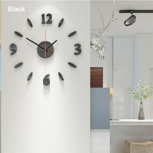 Luminous Clock Home Simplicity Silent Fashion Wall Clock Analog Timekeeper for Home Living Room Bedroom Office Battery-Powered Modern House Decoration Silent Clock Decor with Number Sticker Living Room Creative Wall Stickers Bedroom Wall Clock