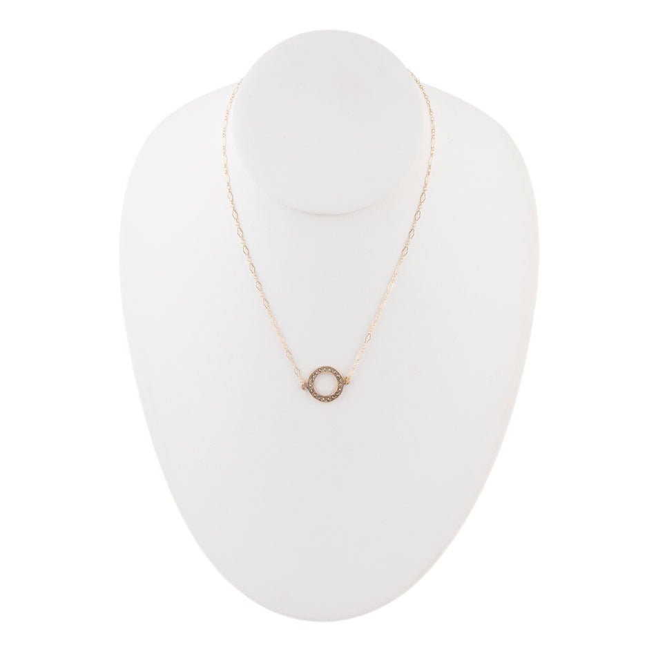 Bronze Marcasite Necklace - ThisandThatShoppe