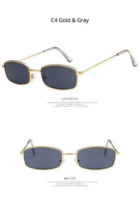 Metal Frame New Square Shape Sunglasses For Women & Men New Decent & Elegant Lens Mirror New Popular Shades For Ladies Sun Glasses