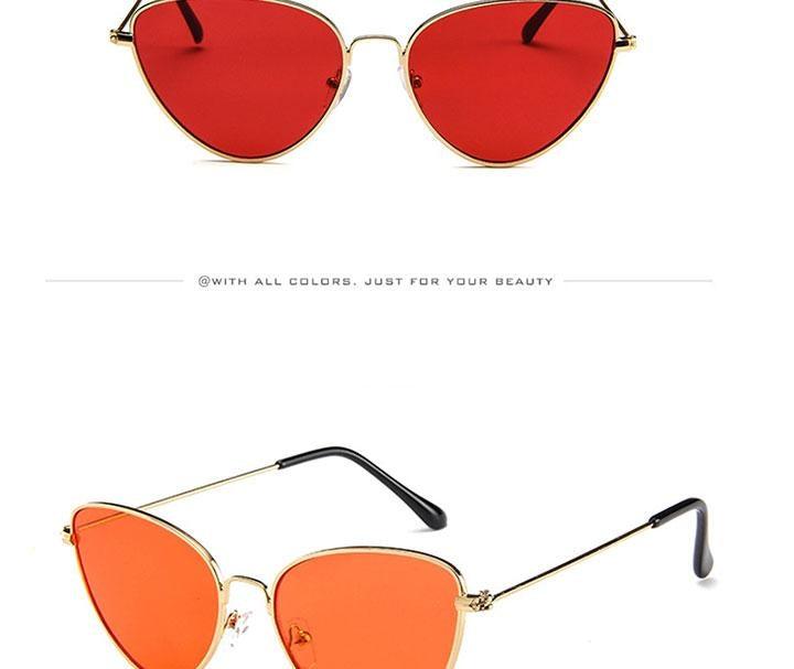 Metal Round Sunglasses Retro Design Sunglasses For Women New Cat Eye Glasses For Women New Popular Eyeglasses For Female Ladies Cat Eye Retro Sunglasses