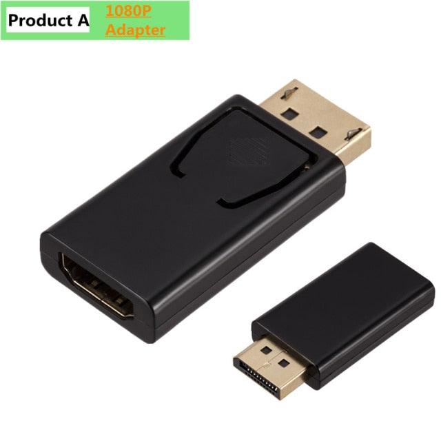 Mini DisplayPort To HDMI-compatible Adapter Male To Female Converter DP To HD Display Port 4K Cable Adapter Video Audio Compatible For PC And Laptop