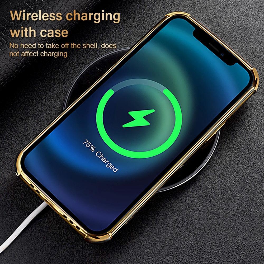 Modern Green Leather Case for iPhone 14 Pro Max Mini 13 11 Pro Max X XR XS Max 13 Mini Cases Luxury PU Leather Covers Luxury Cover Gold Edge for Women Girls Slim Leather Elegant Iphone Protective Cover