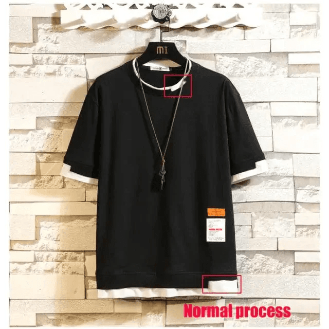 Modern Summer Short Sleeves New Fashion White T-shirt Streetwear One Piece Cool Hip Hop Rock Punk Men Top Tees T-shirt Clothes Men's Green Top Half Sleeve T-Shirt Men's Summer Short Sleeve Loose Casual Clothes - ThisandThatShoppe