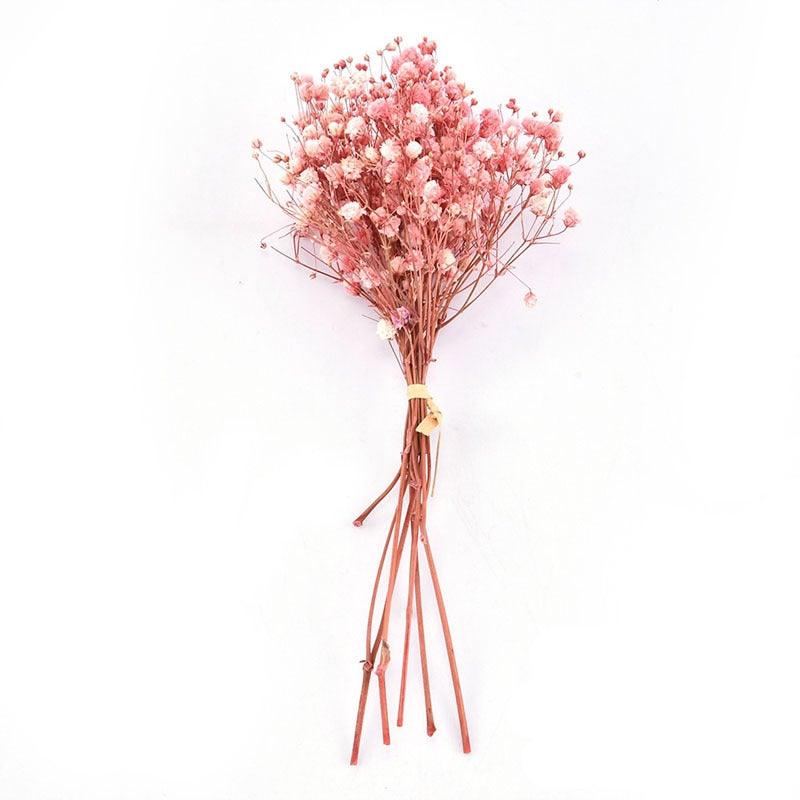 Natural Gypsophila Dried Flowers Mini Babysbreath Flower Preserve Floral Decor Bouquet Wedding Party Home Backdrop Decor 12cm
