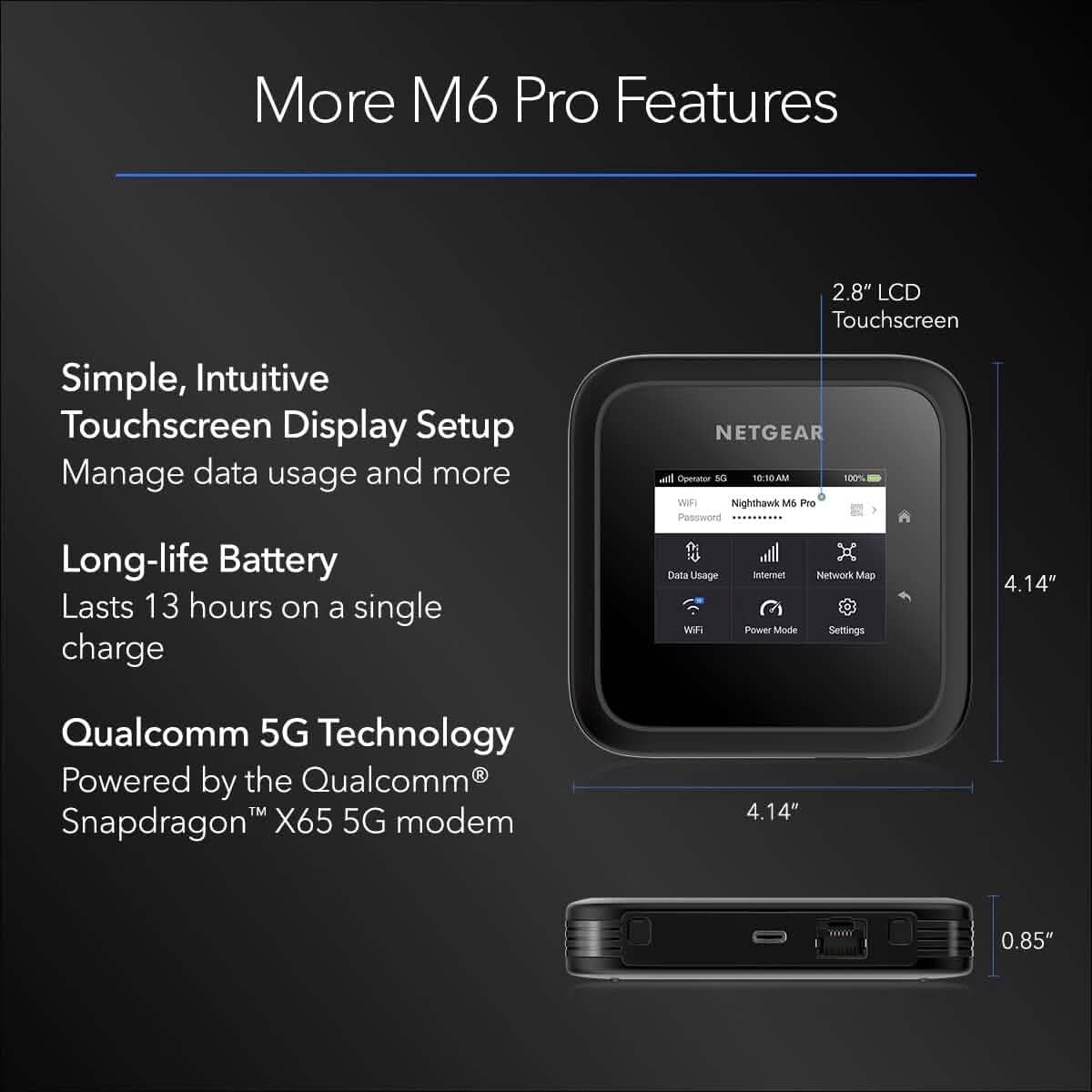 NETGEAR Nighthawk M6 Pro 5G Mobile Hotspot (Refurbished)