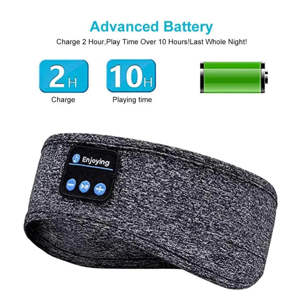 New Bluetooth Wireless Headphones Sports Headband Soft Elastic Comfortable Headphones For Sleep Music Headset Speakers
