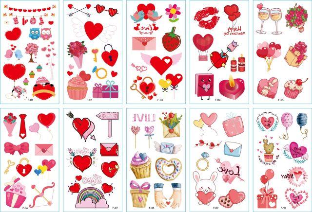 New Children's Sticker Animals Pattern Tattoo Bear Lion Rainbow Luxury Colorful Children Sets