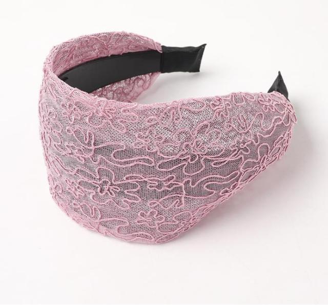 New Fashion Gradient Wide-sided Lace Simple Breathable Toothed Non-slip Headband for Women Girl Hair Accessories Headwear Gorgeous Hair Accessories For Women