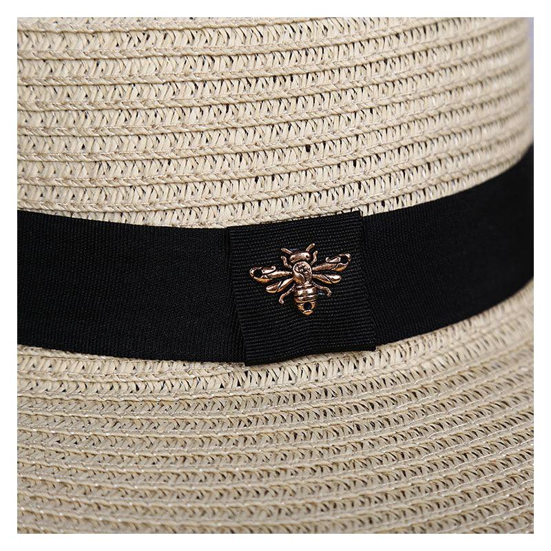 Neuer modischer Strohhut Outdoor Freizeit Sonnenhut Damen Sonnenhüte UV-Schutz Große breite Krempe Hut Damen faltbarer Sonnenhut für Damen Strohhüte Sommer Strandhut Damen Wilde Hüte Strohhut Für Frauen