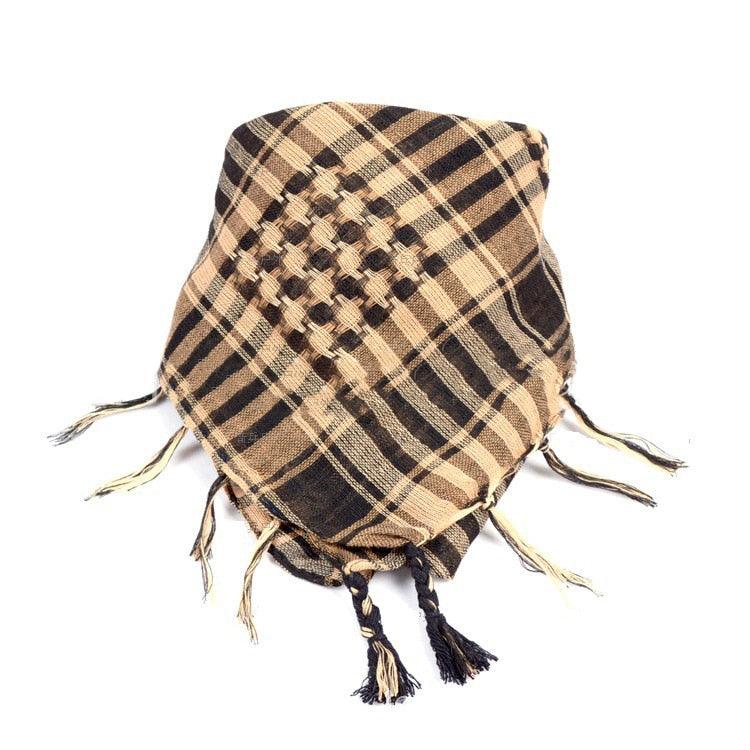 New Winter Women Men Windproof Warmer Military Scarf Muslim Hijab Unisex Scarves Tassel Desert Arab Keffiyeh Shawl Scarf Military Shemagh Tactical Desert Keffiyeh Head Neck Scarf Arab Wrap with Tassel