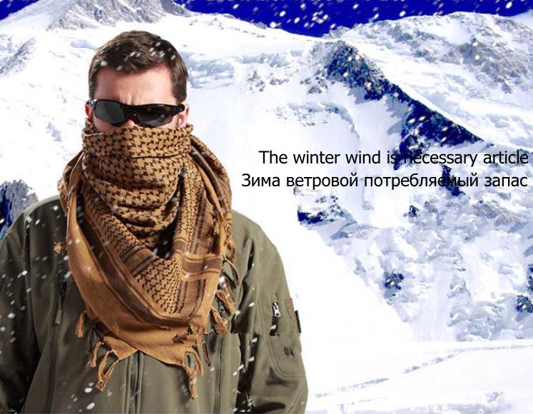 New Winter Women Men Windproof Warmer Military Scarf Muslim Hijab Unisex Scarves Tassel Desert Arab Keffiyeh Shawl Scarf Military Shemagh Tactical Desert Keffiyeh Head Neck Scarf Arab Wrap with Tassel