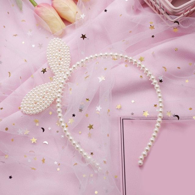 New Women Elegant Full Pearls Simple Hairbands Sweet Headband Hair Hoops Holder Ornament Head Band Lady Fashion Hair Accessories