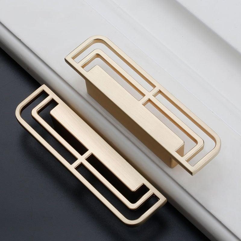 New Zinc Alloy Modern Style Bedroom Cabinet Furniture Door Handle Imitation Copper Antique Furniture Closet Door Knob Cabinet Furniture Door Handle Imitation Copper Antique Furniture Closet Door Knobs 2.2CM