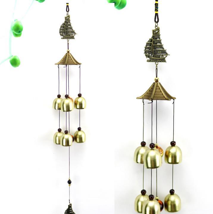 Outdoor Wind Chimes Yard Antique Superb Garden Copper Bells Wind-chimes Wall Hanging Decorations Best Metal Musical Wind Chime Home Decoration Amazing Addition To Patio Porch Garden Backyard