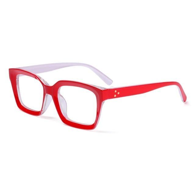 Oversized Square Reading Glasses For Men Women Portable Large Frame High Definition Computer Gaming Eyeglasses Eye Protection Eyewear Diopter 0~+ 3.00