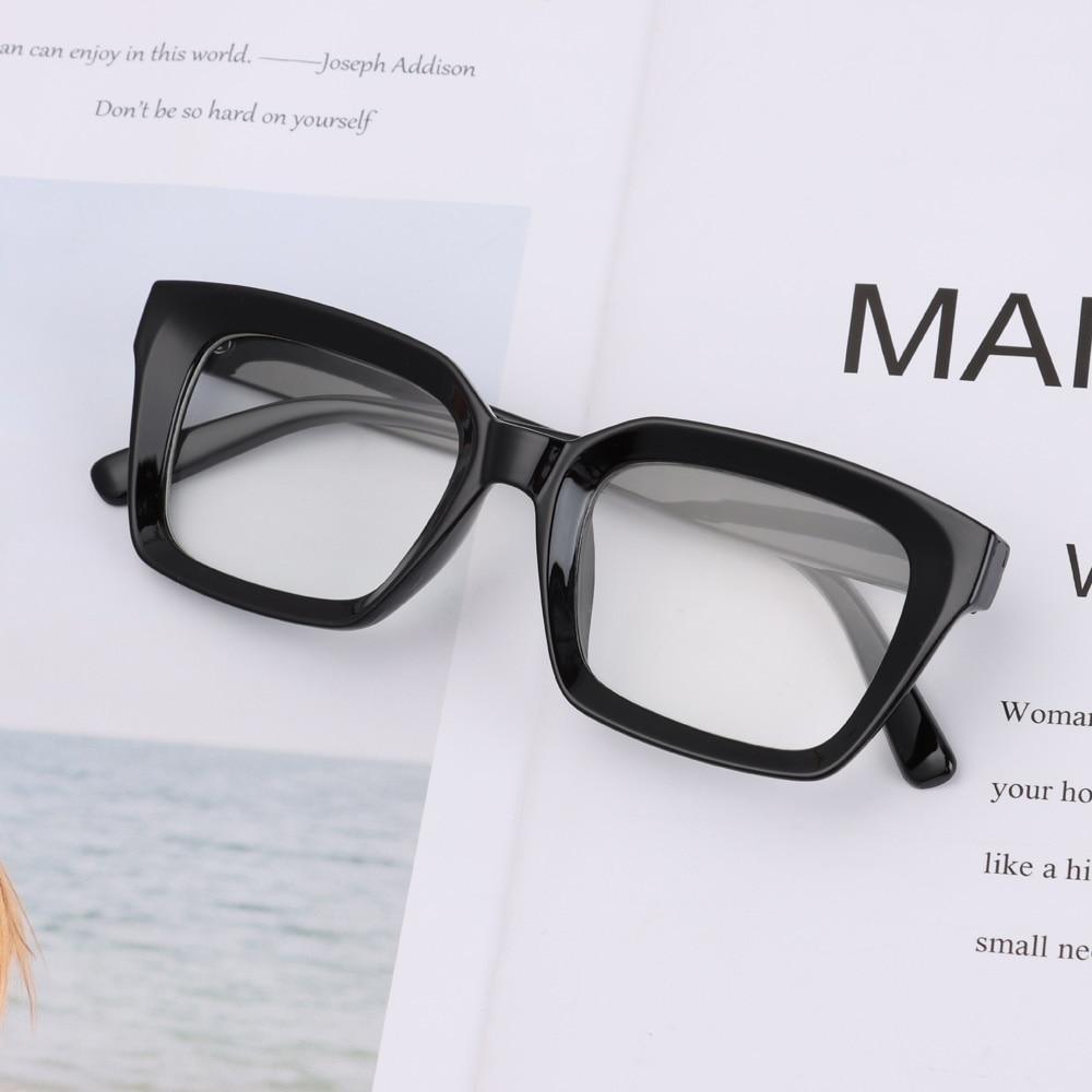 Oversized Square Reading Glasses For Men Women Portable Large Frame High Definition Computer Gaming Eyeglasses Eye Protection Eyewear Diopter 0~+ 3.00