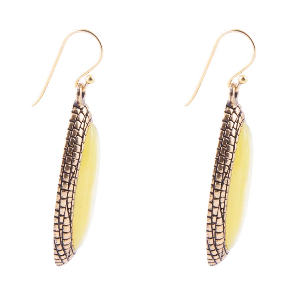 Palios Green Jade Drop Earrings - ThisandThatShoppe
