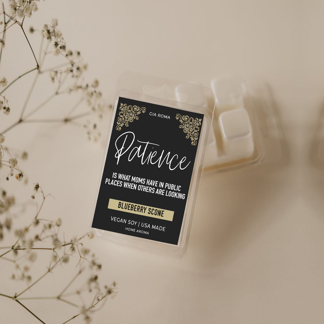 Coffret Cadeau Bougie Parfumée Scone aux Myrtilles pour Maman Arôme Sucré et Acidulé de Pain Rapide Anglais Fraîchement Cuit