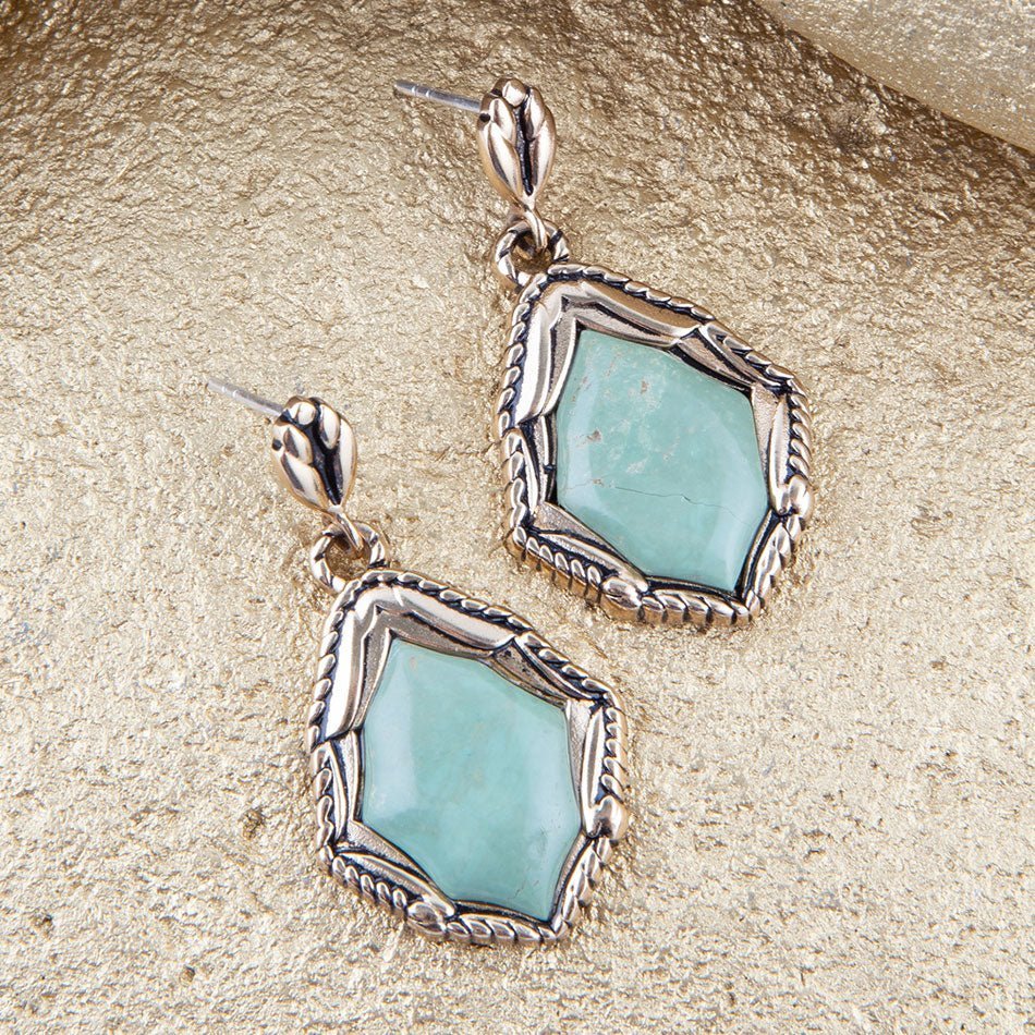 Peregrine Turquoise Post Earrings - ThisandThatShoppe